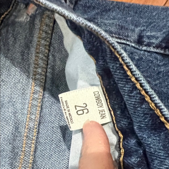 BDG Ripped Dark Blue Boyfriend Jeans size 26 urban outfitter - Picture 3 of 4